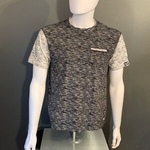 Men's Short Sleeve Tee in Black and Gray